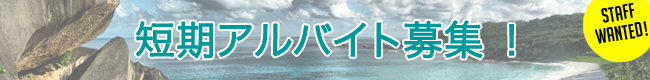 短期アルバイト募集！
